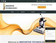 Tablet Screenshot of innovtech-india.com